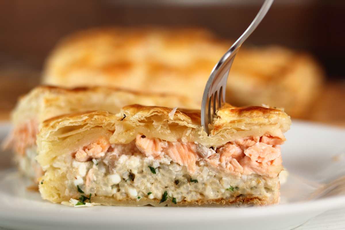 Pasta sfoglia salmone