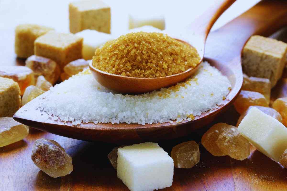 zucchero bianco e di canna: caratteristiche