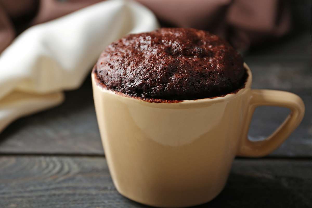 mug cake proteico cacao