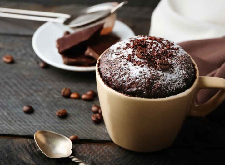 mug cake proteico cacao