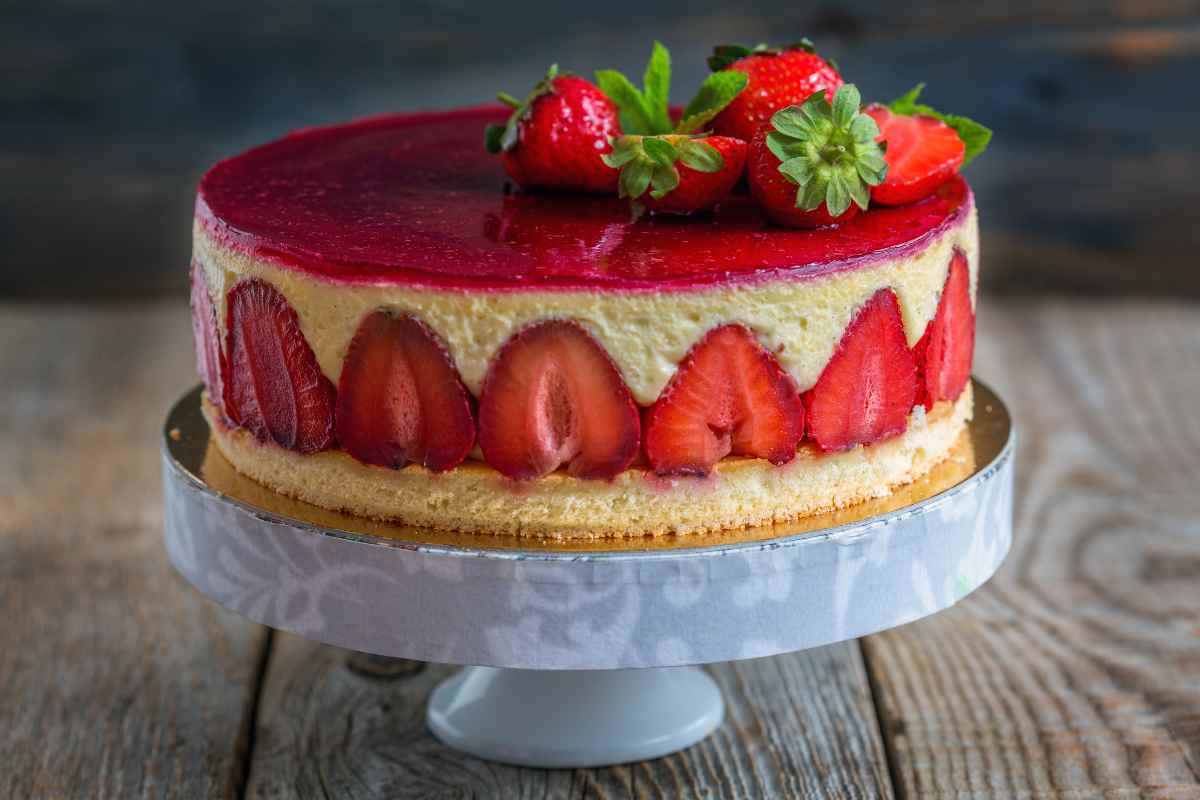 torta di fragole light