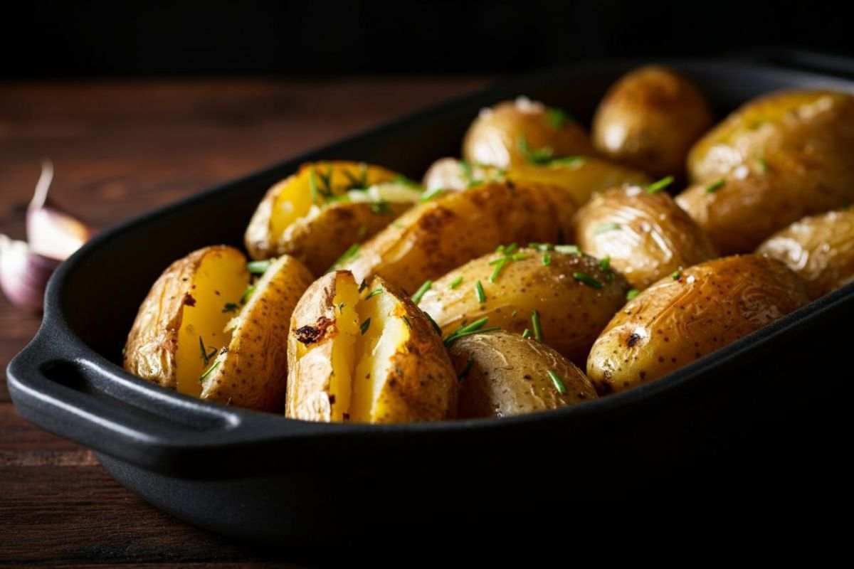 Preparazione patate al forno