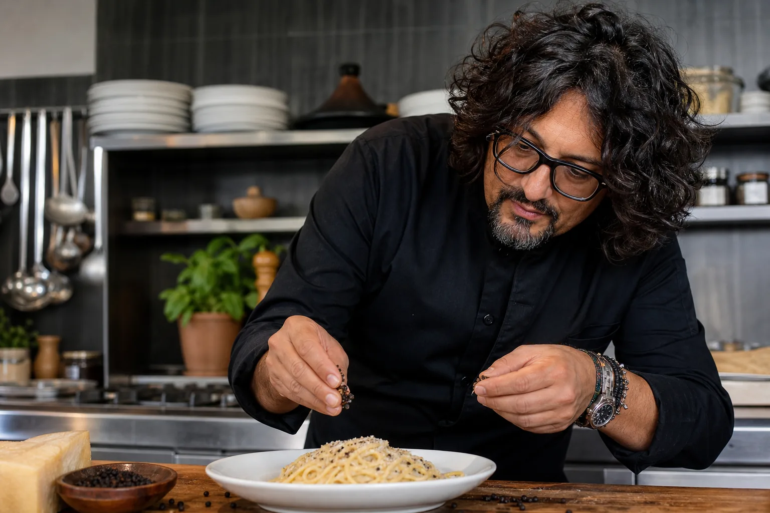 Spaghetti cacio e pepe di Alessandro Borghese: la ricetta rivisitata dell'iconico piatto romano