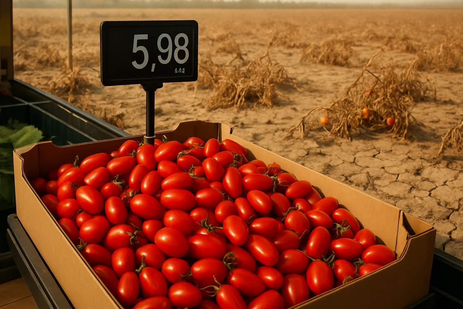 Pomodori datterini a 7 euro al chilo: perché i prezzi sono raddoppiati dopo l'estate 2026