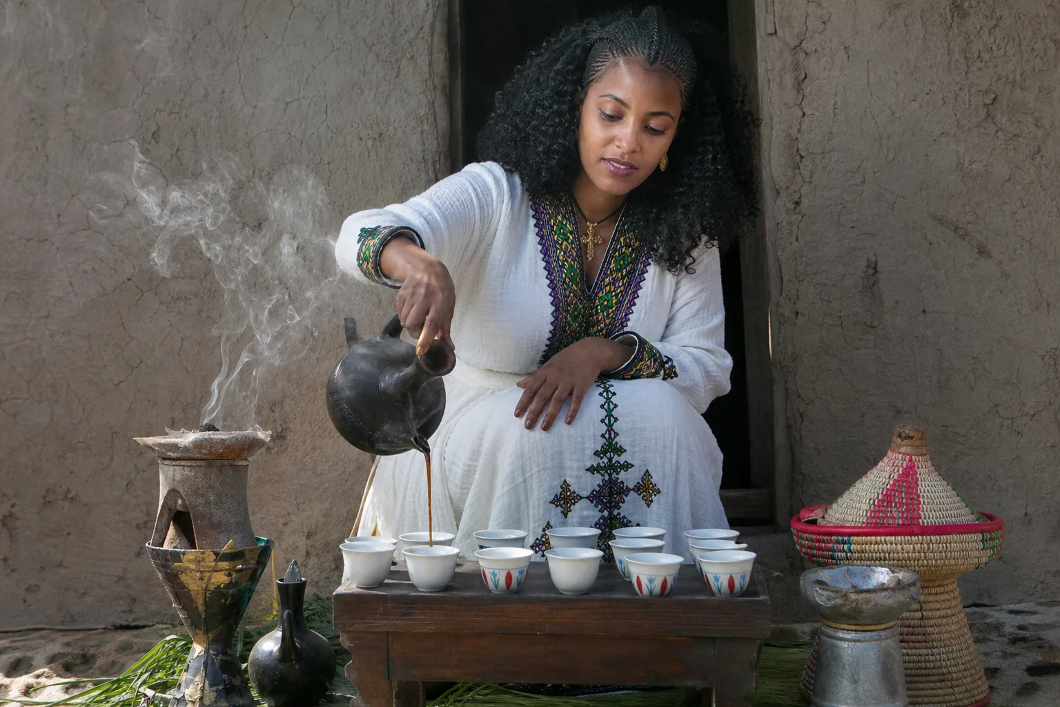Caffè etiope: il rito della cerimonia e il significato delle tre tazze
